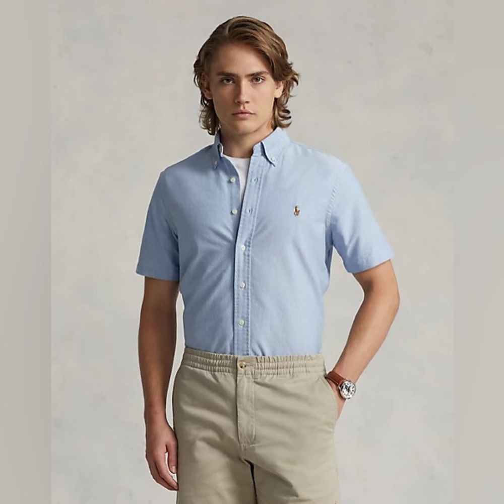 Polo Ralph Lauren XL Men's Classic-Fit Short-Sleeve Oxford Shirt “Blake” XL
